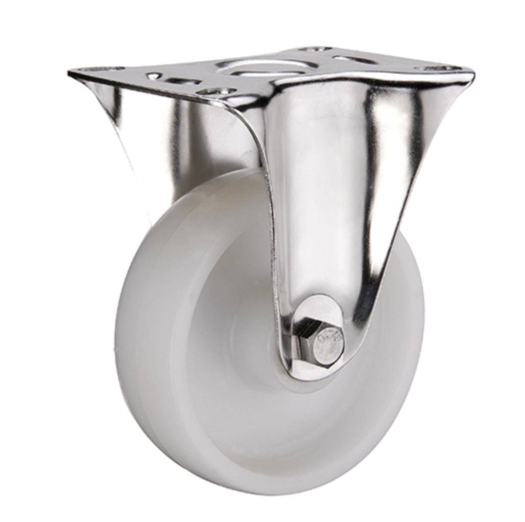 FCpn 42 - Большегрузное нейлоновое колесо 100 мм (площадка, неповоротн, роликоподш)