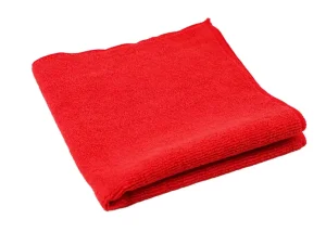 Салфетка из микрофибры, размер 40х40 см, плотность 185г/м2, цвет красный - AS185R