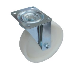 SCpn 80 - Большегрузное нейлоновое колесо 200 мм (площадка, поворотн, роликоподш)